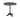 Bistrotafel Dark Slate – Zwart - Messing -Parijs - 4 teens- Life - Living