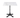 Tafel - Vierkant - 4 Teens - Marmer Wit - Gietijzer - H 72 x B 70 x D 70 CM - Life Living