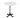 Tafel - Rond - 4 Teens - Marmer Wit - Gietijzer - Ø 80 x H 72 CM - Life Living