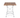 Terrastafel - Hout - Gietijzer - H 76.5 x B 70 x D 70 CM - Life Living