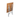 Terrastafel - Hout - Gietijzer - H 76.5 x B 70 x D 70 CM - Life Living