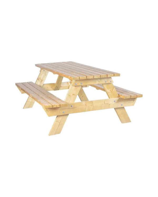 Picknicktafel - Zware Kwaliteit - Hout - H 79 x B 180 x D 147 CM - Life Living