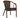 Costa stoel - dark woodlook/coffee - Life Living