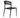 Jonah terrasstoel zonder arm - zwart - life-living