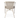 Terrasstoel Corino - Stapelbaar - Armleuning - Gevlocht Riet - Grijs - Aluminium- Life Living