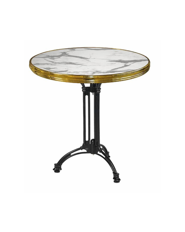 Terrastafel Carrera Messing 3-Teens – Bologna- White Marble - Life - Living